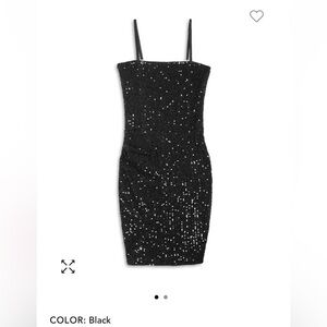 Elegant Black Sequin Dress